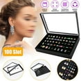 thumbnail image 7 of 100 Slots Jewelry Ring Display Organizer Tray Holder Earrings Storage Box Case, 7 of 7