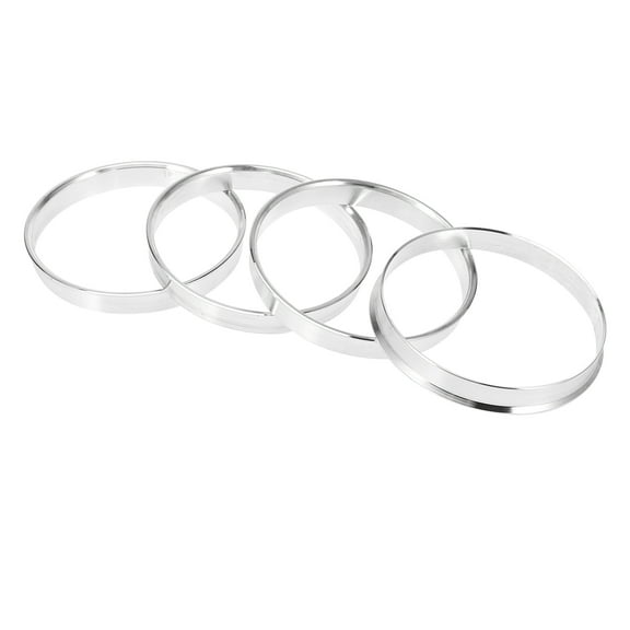 Unique Bargains 4pcs 72.6mm to 70.3mm Aluminium Alloy Car Hub Centric Rings Wheel Bore Center Spacer