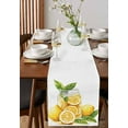 thumbnail image 4 of Lemon Table Runner Cotton Linen 72 Inch Holiday Dresser Scarves, Summer Fruit Watercolor Yellow Country Tablerunner for Kitchen Coffee Dining Bedroom Home Living Room Dinner Scarf Décor 13''x72'', 4 of 9