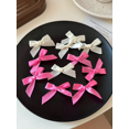 thumbnail image 3 of 8 Uds. Pinzas para el cabello con lazo rosa inspiradas en Ballet para mujer, Mini accesorios para el cabello con lazo de cinta Simple, horquillas dulces y de moda, adecuadas, 3 of 5
