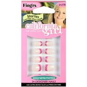 Fing'rs: Shorties California Girl Sassy Santa Monica Designer Nails, 24 ct