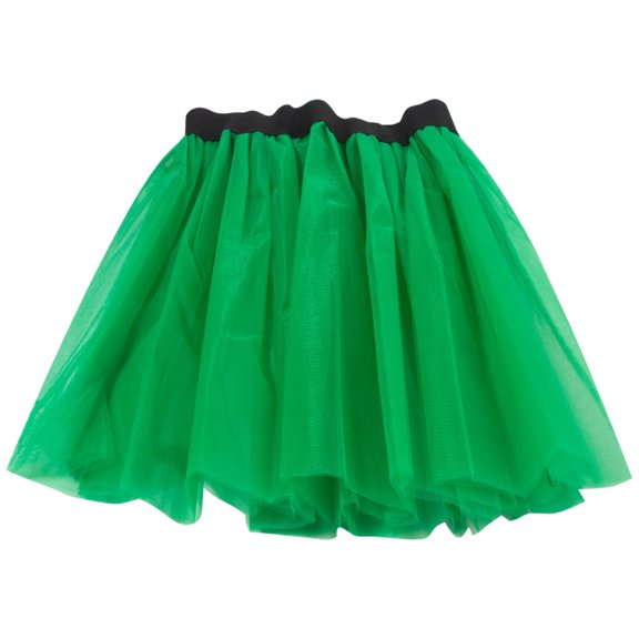LUOGENLI Girls Valentine's Day Dresses Size 6/7 Girls' Pommel Skirt Three Lined with Skirt Ballet Dance Skirt Tutu Skirt Girls St. Patrick's Day Dresses Size 10-12 Black Green One Size