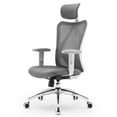 thumbnail image 2 of SIHOO M18 Office Chair, Mesh Computer Ergonomic Chair with Adjustable Lumbar Support, High Back Chair for Big and Tall, Gray, 2 of 9