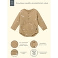 thumbnail image 7 of Modern Moments by Gerber Baby Boy Henley Dumpling Romper with Kanga Pocket, Sizes 0/3 Months - 24 Months, 7 of 7