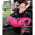 thumbnail image 2 of SEASUM Women's Butt Lift Yoga Leggings Tummy Control Tie Dyed Athletic Pants Textured Workout Running Tights Black & Pink L, 2 of 6