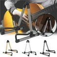 thumbnail image 3 of Cateissary Soporte de guitarra de 3 colores, marco en A plegable Universal para guitarra eléctrica acústica, soporte de suelo para guitarra Cables de audio/vídeo No.2, 3 of 6