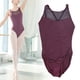 thumbnail image 5 of Malla de ballet con tirantes de malla de tamaño mediano para práctica de gimnasia con estilo para mujer, 5 of 8