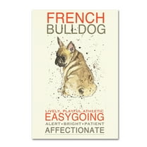 Trademark Fine Art 'French Bulldog' Canvas Art by Michelle Campbell