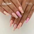 thumbnail image 1 of Fofosbeauty 24pcs Press on False Nails Tips, Coffin Fake Acrylic Nails, Pink Style Shinning, 1 of 9