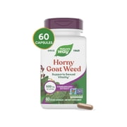 Nature's Way Horny Goat Weed Capsules, Premium Extract, Supports Sexual Vitality*, Unisex, 60ct