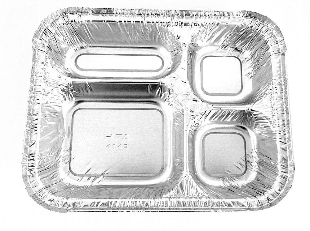 Foil Pan Holder – Aluminum Baking Dish Carrier – Potluck Party Travel Set -  4-Pieces - Black