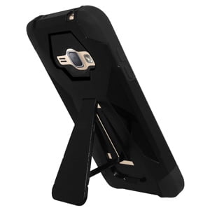 Premium Silicone Skin Case Cover Premium Dual Layer Hybrid Hard Case Soft Rubber Silicone Skin Cover for Samsung GALAXY Amp 2 SM-J120M J320A, Samsung GALAXY Express 3 SM-J120A, Samsung GALAXY J1 2016 SM-J120F - Black/ Black ()