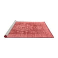 thumbnail image 2 of Ahgly Company Machine Washable Indoor Square Abstract Red Modern Area Rugs, 5' Square, 2 of 4