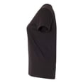 thumbnail image 4 of Hanes Essentials Women's Cotton V-Neck T-Shirt Black L, 4 of 5