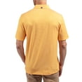 thumbnail image 2 of Men's Cutter & Buck Gold Michigan Wolverines Forge Eco Double Stripe Stretch Recycled Polo, 2 of 2
