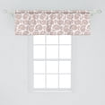 thumbnail image 2 of Ambesonne Brown Paisley Valance Pack of 2, Orient Fashion Design, 54"X18", Redwood and White, 2 of 2