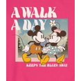 thumbnail image 2 of Disney - Mickey And Minnie A Walk A Day - Men's Crew Fleece Sweatshirt Sweatshirt, 2 of 4