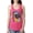 Hot Pink, variant on Funny Neon Pug | Dean Russo Art Animal Lover Ladies Racerback Tank Top, Mint, Large