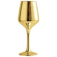thumbnail image 3 of Wine Glass Vase Tabletop Vase Decorative Flower Arrangement Creative Flower Vase Gold, 3 of 9