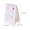 thumbnail image 3 of Pocket Calendar Calendars Monthly Desk Flip Simple Household Office, 3 of 6