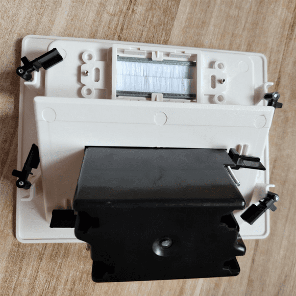 2X Recessed Outlet Box in Wall Cable Management Kit 15A 125V Hide TV Power Cables & Low Voltage Wires Behind the Wall