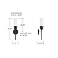 thumbnail image 3 of Capital Lighting 652411MB Devon 20" Tall Bathroom Sconce - Black, 3 of 7
