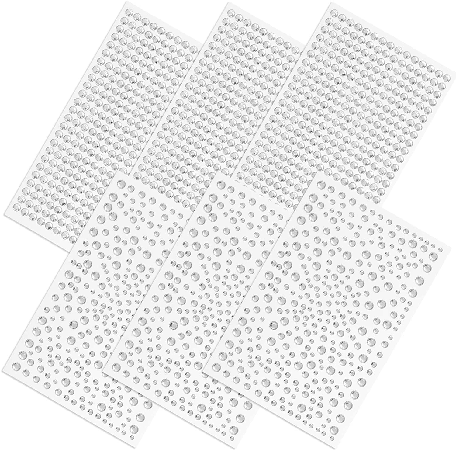 2100 Pieces Clear Rhinestones Stickers, SourceTon Self Adhesive Crystal Stickers Diamond