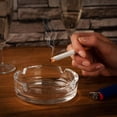 thumbnail image 2 of 4x Cenicero De Vidrio-Cenicero De Vidrio Transparente Para Ceniceros De Cigarrillos Para Privado Y Comedor, 2 of 5