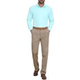 thumbnail image 2 of CAMISA DE NEGOCIO DE MANGA LARGA CON BOTONES PARA HOMBRES INSPIRAR CHIC, PATTERN, COLOR VERDE MENTA, 2 of 5