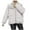 White, variant on Hueook Winter Warm Down Jackets for women Plus Size Zip Up Casual Winter Mid-length Windproof with Pockets Quilted Puffer Thin Jacket Coat Outwear Tops