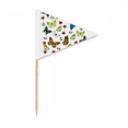 thumbnail image 1 of Different Sizes of Flying  Toothpick Triangle Cupcake Toppers Flag, 1 of 3