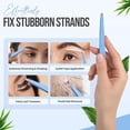 thumbnail image 4 of Professional Slant Tip Tweezers - Precision Stainless Steel Eyebrow Plucking Tool for Women and Men, Ingrown Hair Remover, Facial Grooming (Baby Blue), 4 of 4