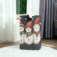 thumbnail image 6 of Yayeee Freestanding Laundry Hamper with Handle Collapsible Large Storage Basket for Clothes, Red Snowmen, 6 of 7