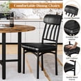 thumbnail image 6 of MOOSENG Round Dining Table Set for 4,Faux Marble Circle Dining Table Set with Chairs,Modern Kitchen Table and Chairs Set for 4,Round Dinner Table & Chair Set for Small Space, 6 of 9