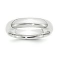 thumbnail image 1 of Platinum 5mm Half-Round Comfort Fit Lightweight Band - Size 9, 1 of 2