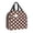MKAHswf - Brown, variant on Black And White Polka Dots Lunch Bag for Women Portable Insulated Thermal Cooler Food Lunch Box Work Youth Travel Picnic Bags