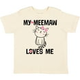 thumbnail image 3 of Inktastic My Meemaw Loves Me Girls Gift Girls Toddler T-Shirt, 3 of 5