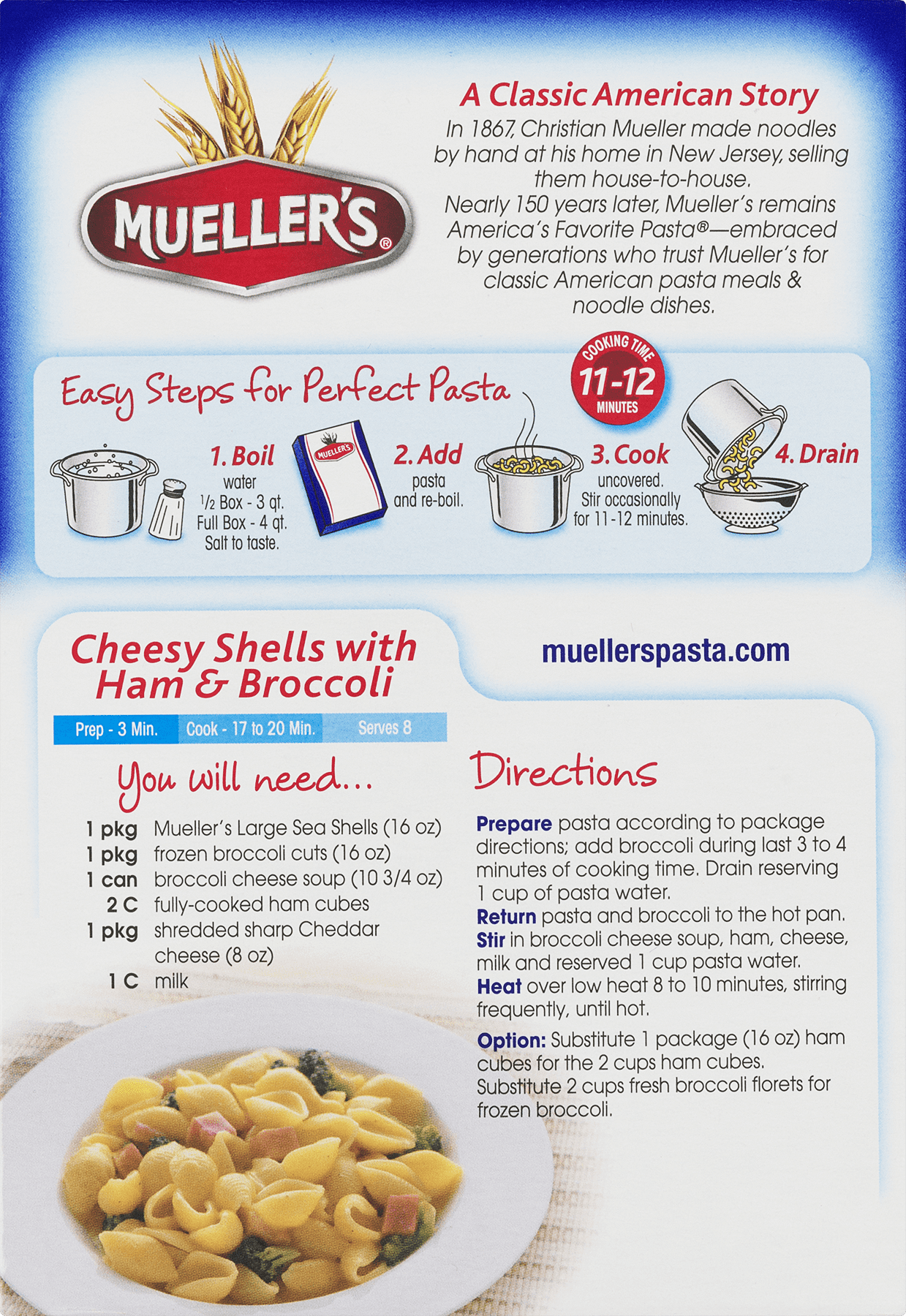 What are some Mueller's pasta recipes?