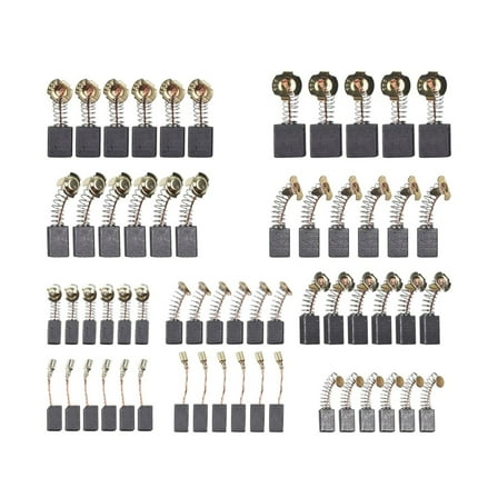 60pcs/Pack Multiple Size Carbon Brushes For Industrial Equipment Home Appliances