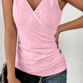 thumbnail image 4 of Gibobby Camiseta de manga corta para mujer Camiseta suelta informal con cuello en V para mujer, blusa manga corta con estampado(Rojo,CH), 4 of 4