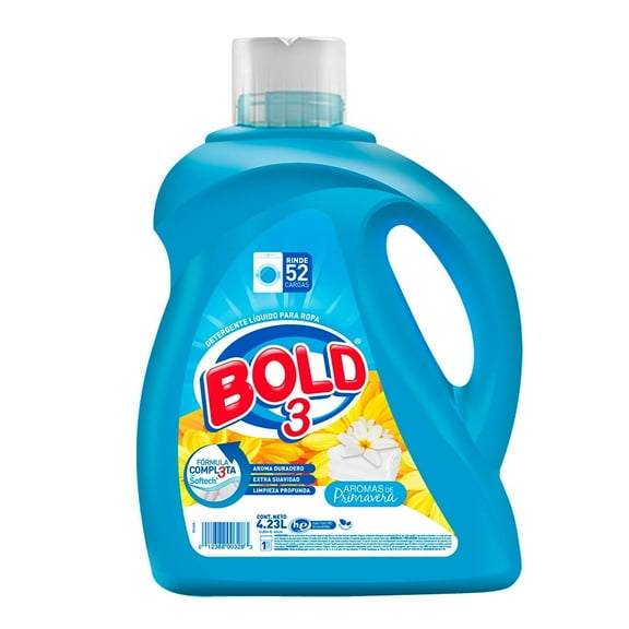 Detergente líquido Bold 3 aromas de primavera 4.23 l