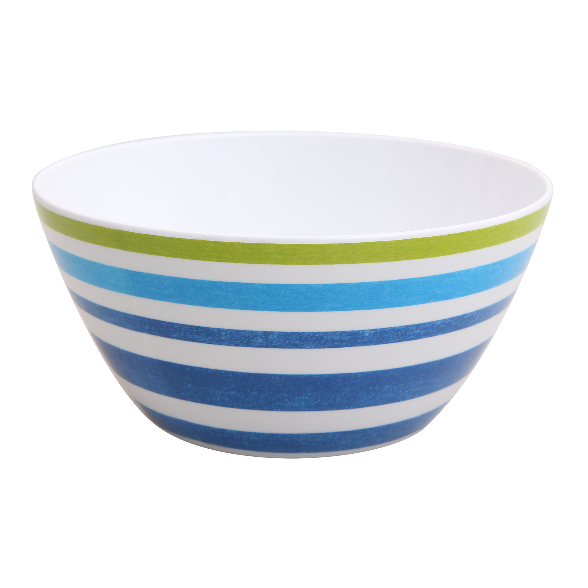 Mainstays Kids Melamine Blue Striped Bowls, Set of 6 - image 5 of 5