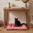 thumbnail image 5 of Short Pile Pet Mat with Ties Cushioned Gripped Bottom Non Slip Crates Furniture for Cats Small Dogs Indoor Soft Washable All Seasons Bed, 5 of 6