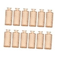 thumbnail image 2 of deevoka 12 Pieces Glass Bud Vases Decorative Flower Vases for Kitchen Tea Room Shelf Brown, 2 of 9