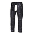 thumbnail image 1 of Chaps de Moto Unisexes à 4 Poches avec Doublure à Pression, Noir - Extra Grand, 1 of 1
