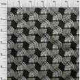 thumbnail image 3 of oneOone Rayon Black Fabric Ocean Underwater Life Craft Projects Decor Fabric Printed By The Yard 56 Inch Wide, 3 of 4