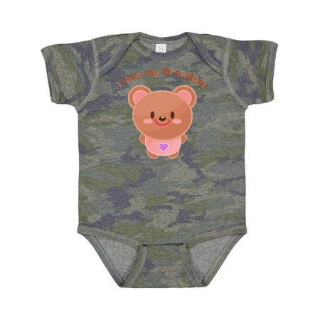 

Inktastic I Love My Grandpa- Cute Baby Bear Gift Baby Boy or Baby Girl Bodysuit