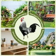 thumbnail image 3 of ICERUN 3Pcs Garden Statues,Acrylic Rooster Sculpture Yard Decor,Natural Pose Animal Statues Garden Statues for Outside,Style2, 3 of 7
