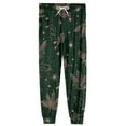 thumbnail image 7 of Wutalume Men's Drawstring Pocket Cuffed Casual Pants with Christmas Print, Soft Home Sleep Pants for Lounge, Holiday Wear, and Comfortable Relaxation,Dark Green L, 7 of 7