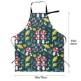 thumbnail image 4 of Rateoe Cartoon Leaf Mushroom Red Aprons with Pocket,Men Womens Aprons Waterproof Adjustable Cooking Aprons for Kitchen Gardening and Salon, 4 of 7